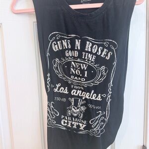 Guns N' Roses Black Graphic Muscle Tee